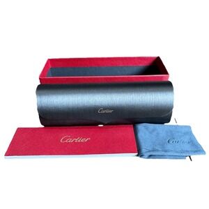 SML/MD SIZE Authentic Cartier Eyeglasses Case, Original Box No LidCleaning Cloth